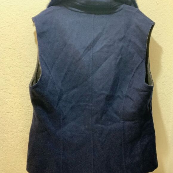 SUPREMA cashmere wool Women's Reversible Shearling Vest made in Italy - Picture 12 of 15